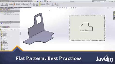 creating a sheet metal part from a flat solid|flat sheet metal patterns.